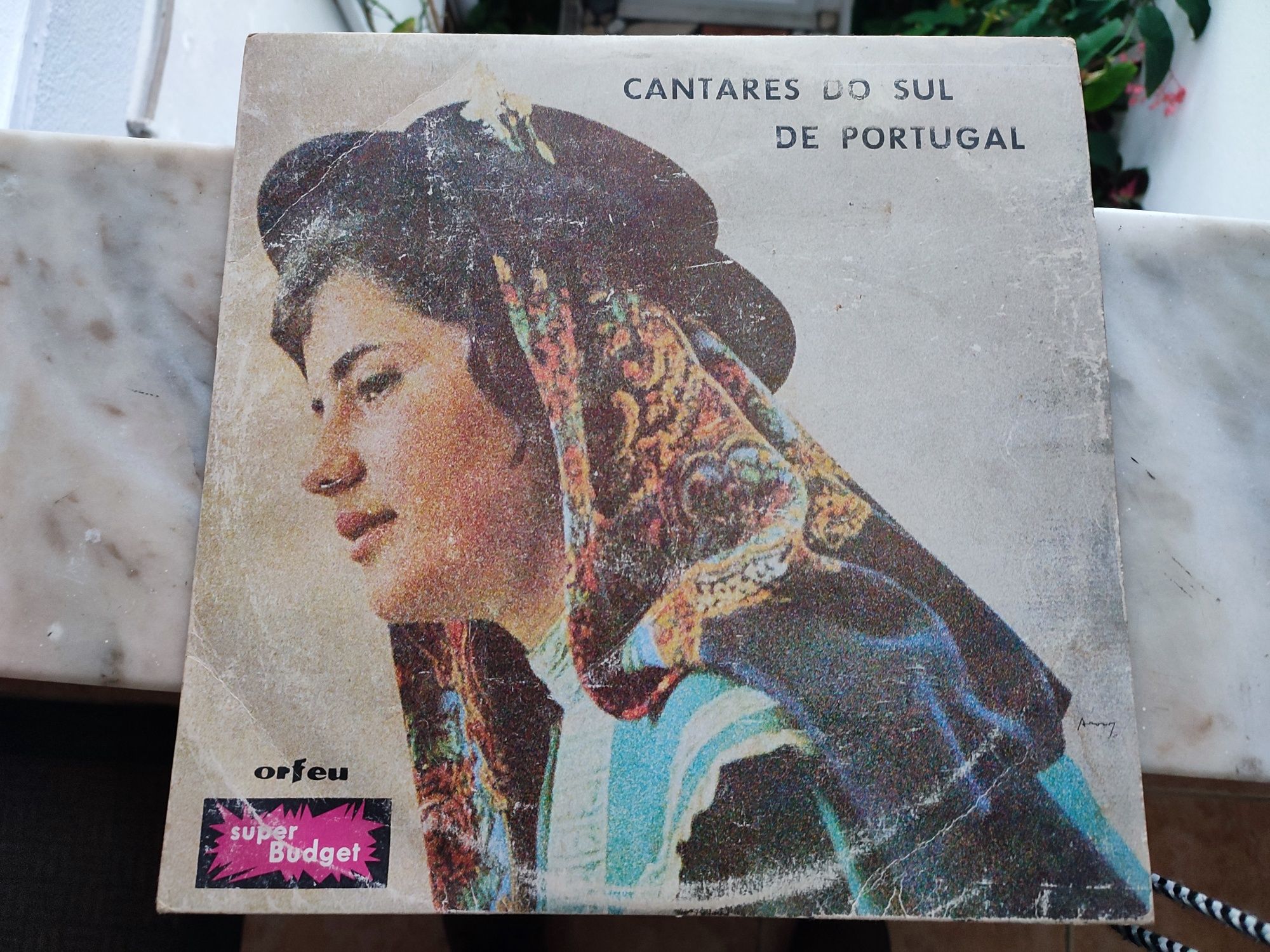 Vinils LP vintage de música tradicional portuguesa