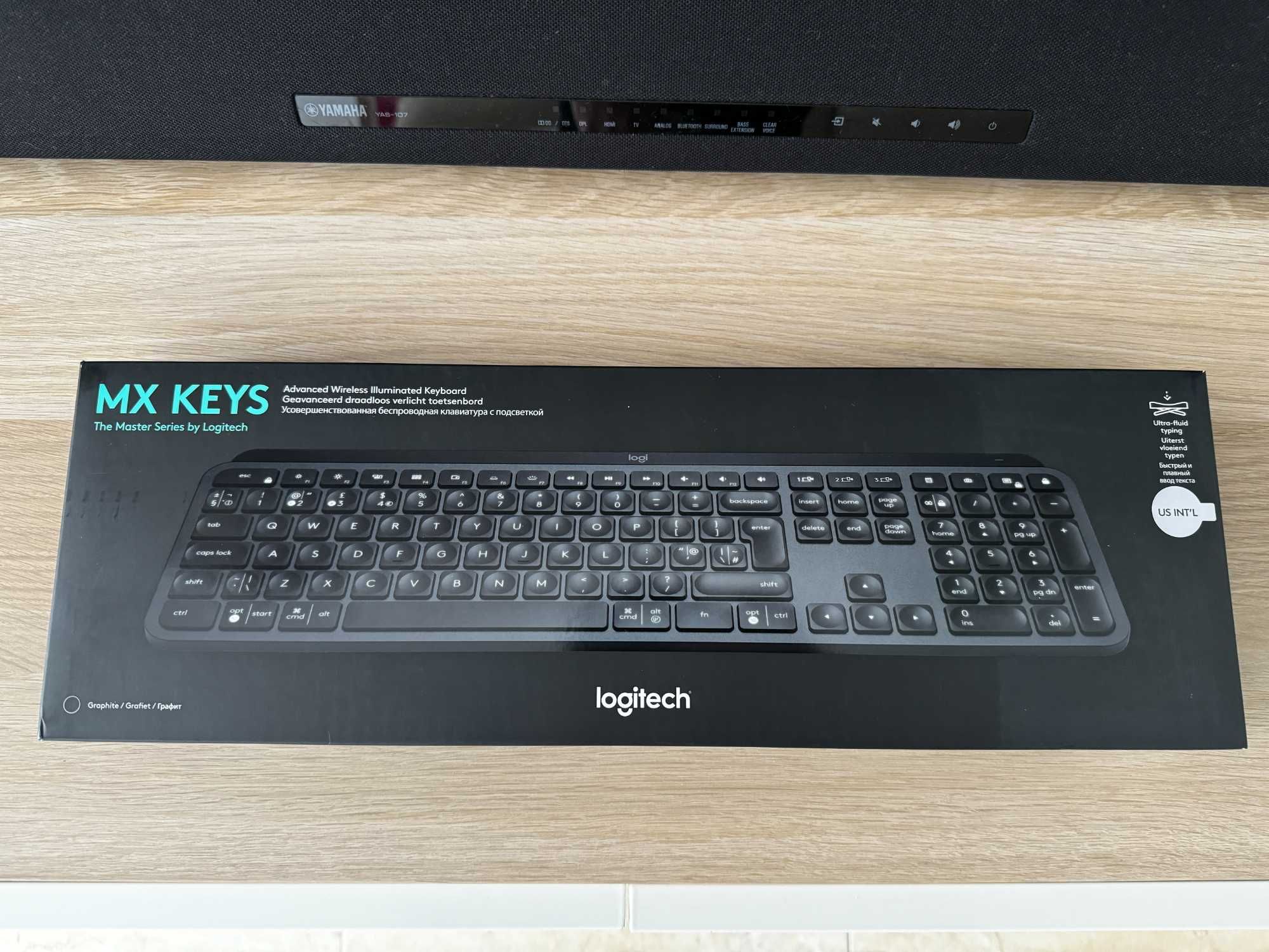 Teclado Logitech MX KEYS US International NOVO