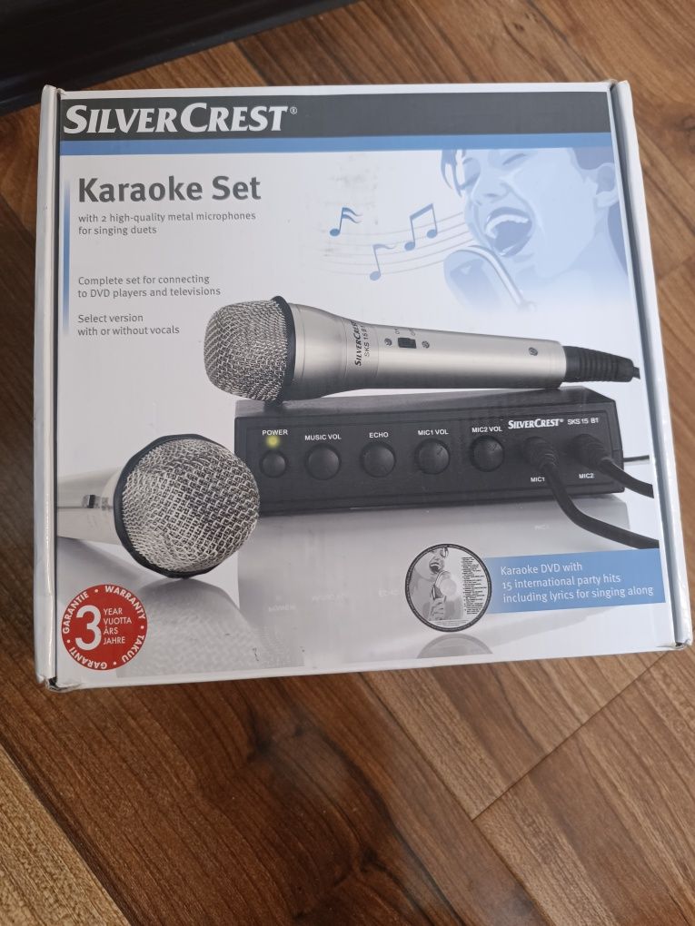 Silvercrest karaoke set, караоке приставка с диском  песен.
