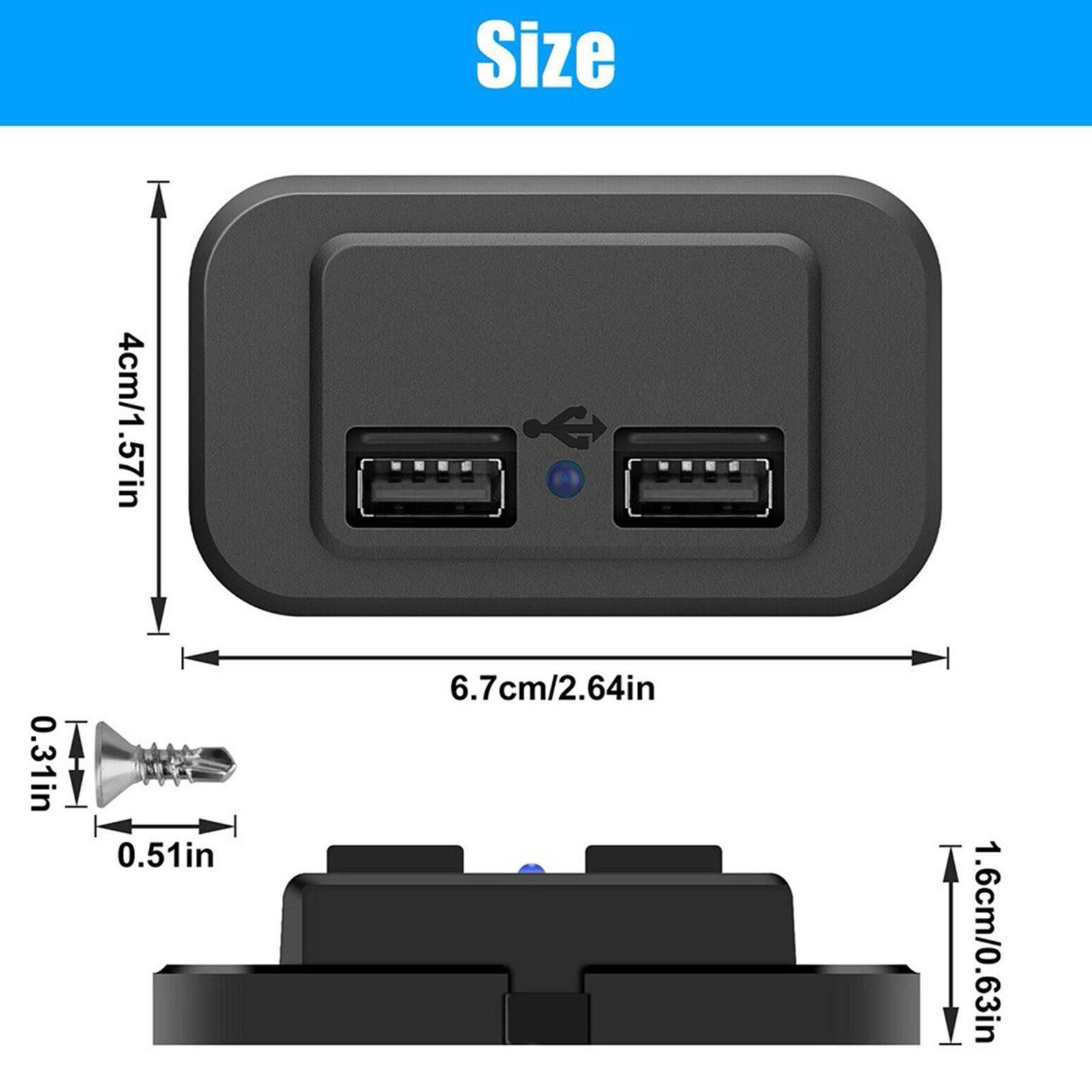 Gniazdko samochodowe usb 5v 4.8A