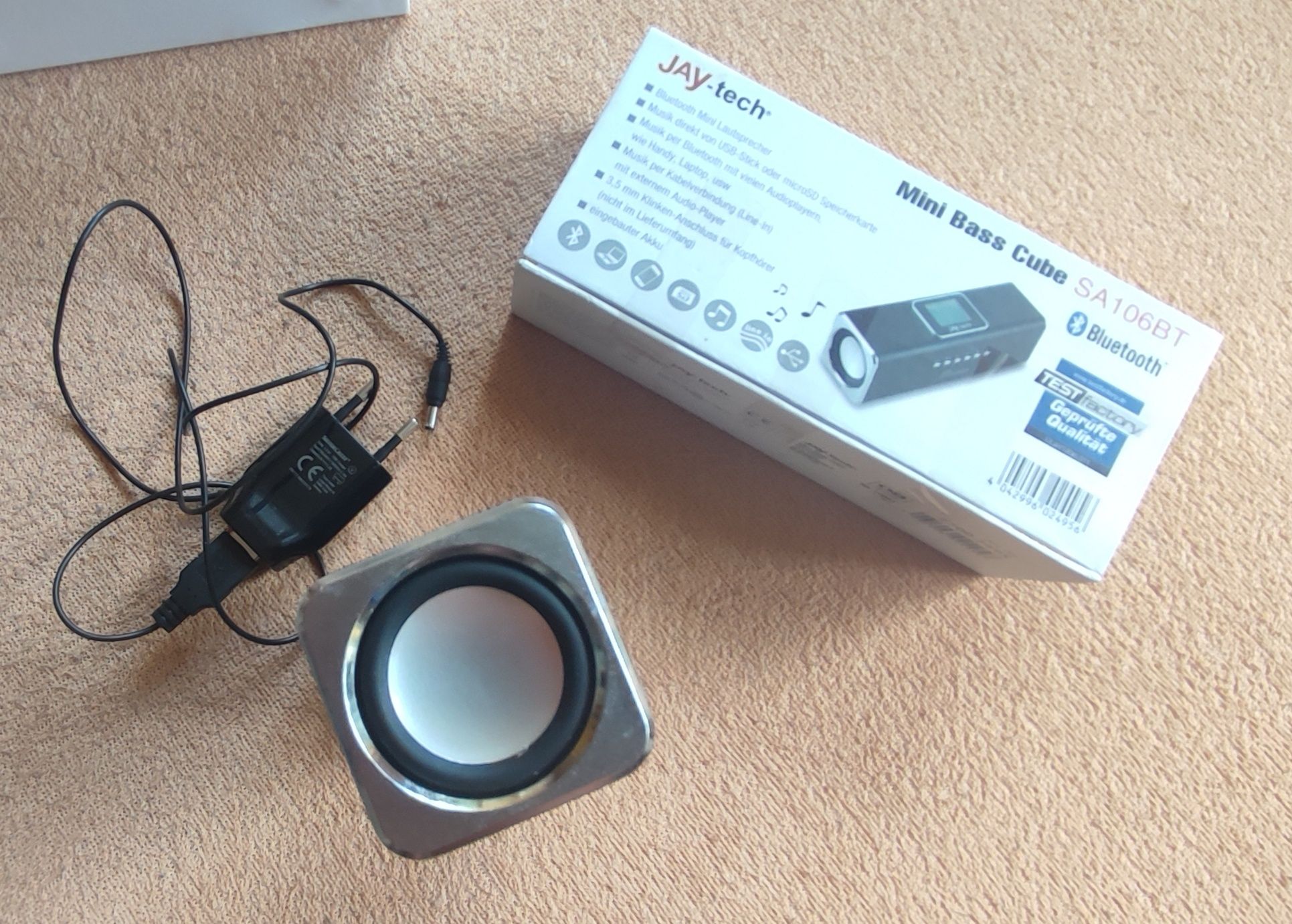 Głośnik Jay-Tech mini bass cube bluetooth