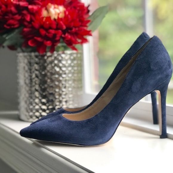 Туфли лодочки синие замшевые Sam Edelman, не kors, le silla