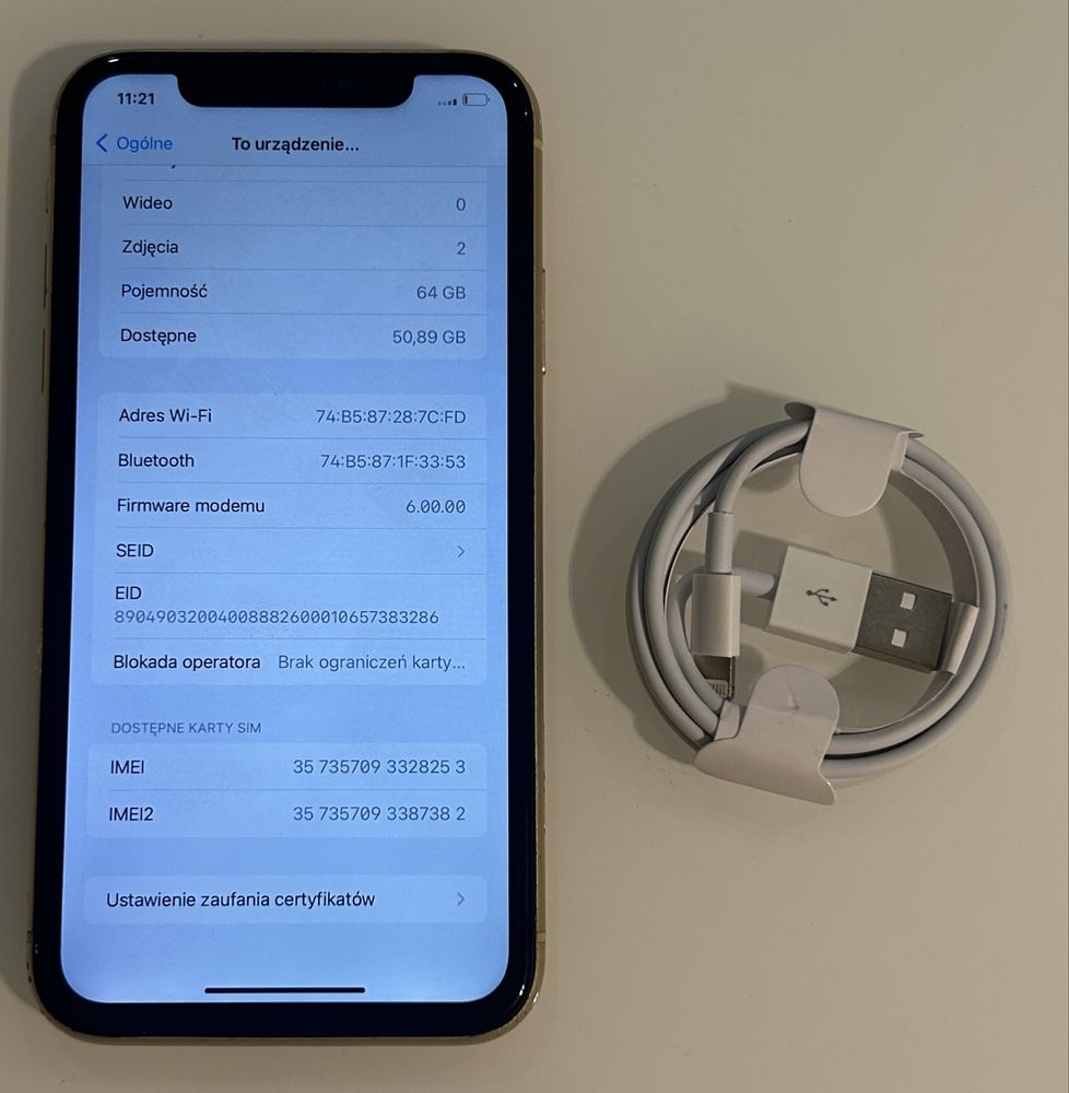 Iphone XR 64 GB Idealny Cały Zestaw