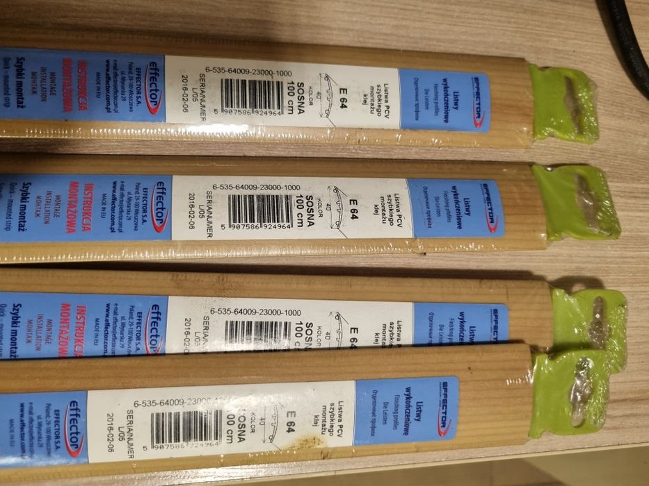 Listwy wykończeniowe, 8 sztuk, różne rodzaje komplet 30