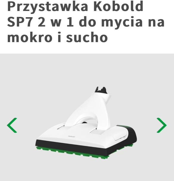 Koobold zestaw VK7 2w1 vorwerk odkurzacz