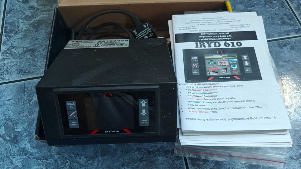 IRYD 610 sterownik pieca kotła moduł internetowy - pełen zestaw