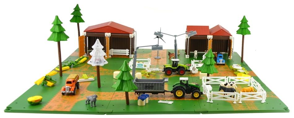 Zestaw Farma Xxl Gospodarstwo  Makieta 192El pojazdy rolnicze zwuerzęt