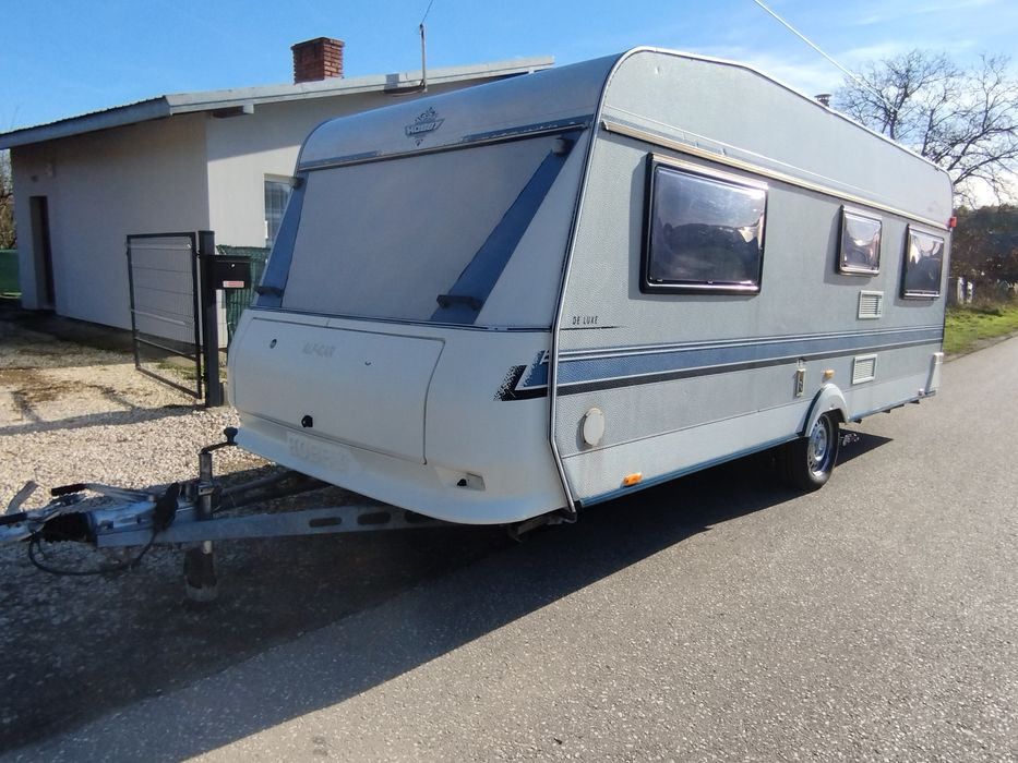 Przyczepa Kempingowa Hobby + napęd Mover + przedsionek