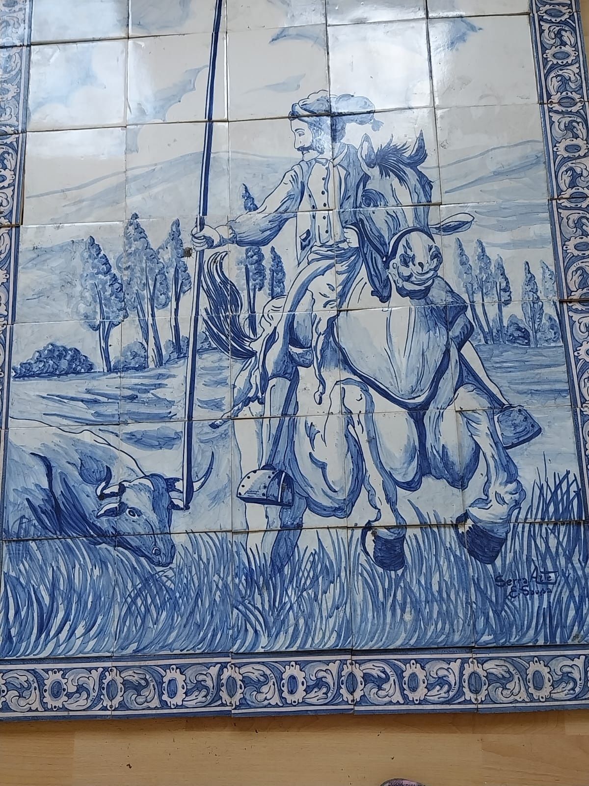 Painel de azulejos