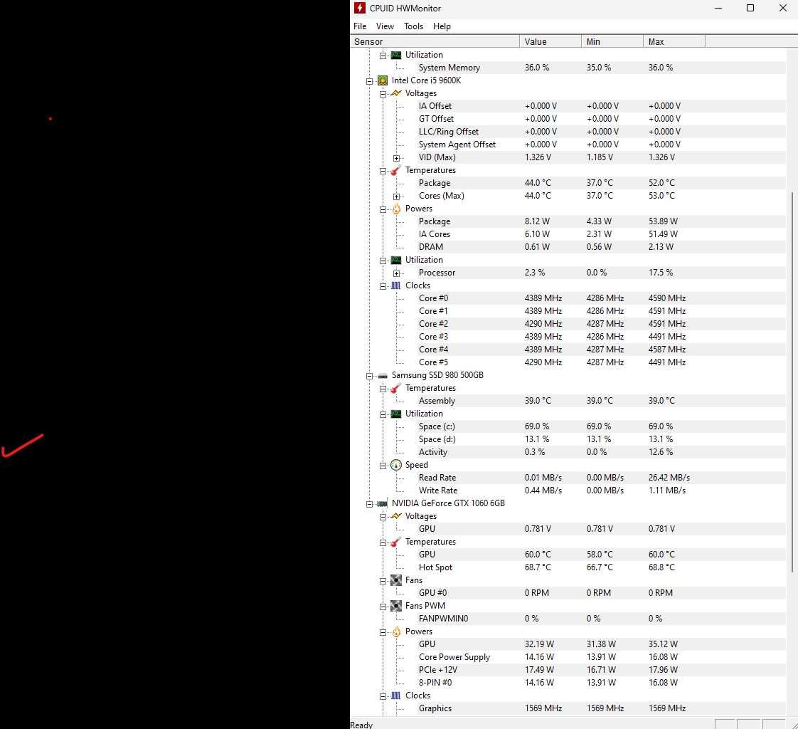 Komputer i5-9600K CPU 3.70GHz  GTX GAMING PLUS 1060 6GB