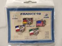 Kolekcjonerskie przypinki France 98 grupa F
