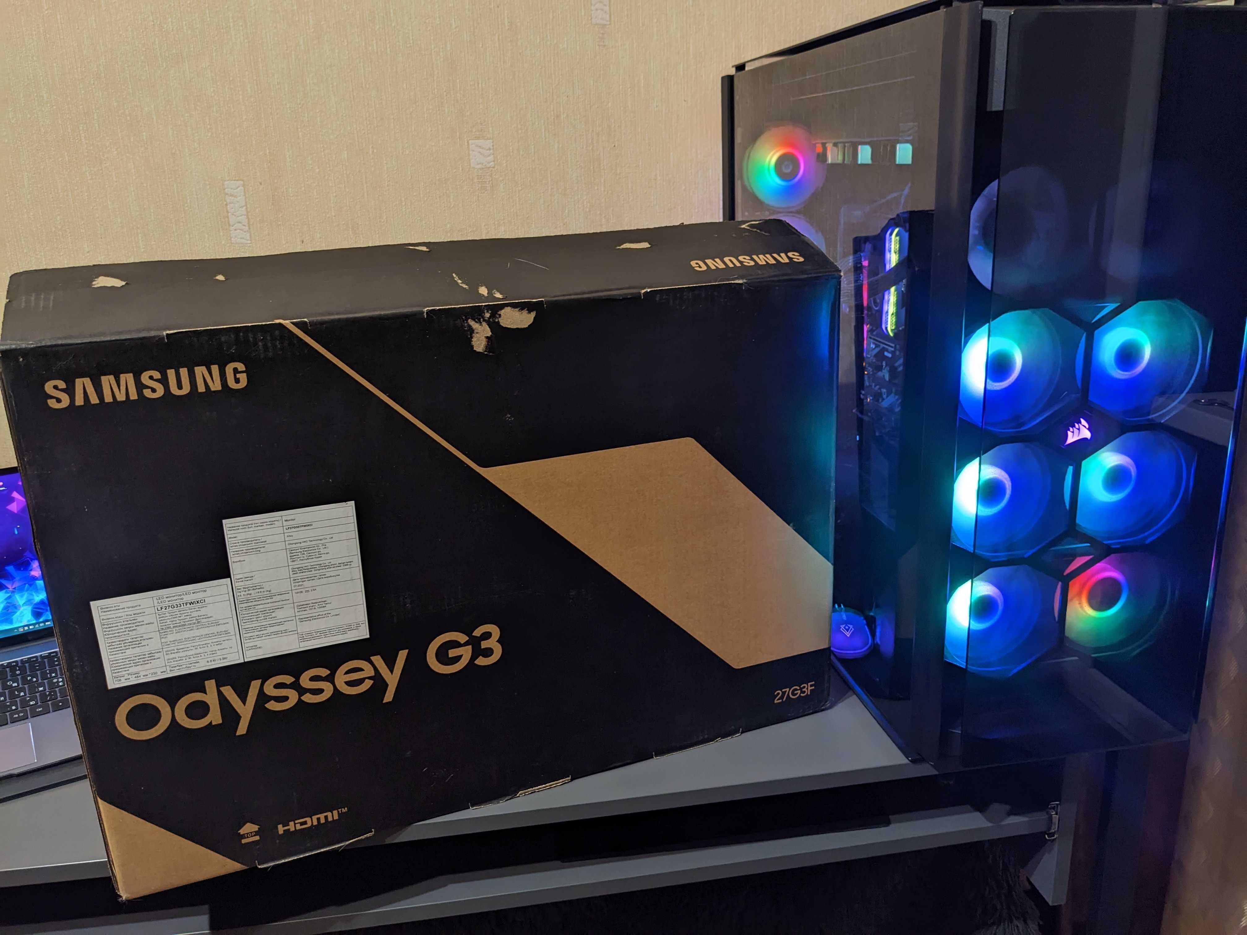 Монітор Samsung Odyssey G3 LF27G33TFWIXCI FullHD VA 144Hz 1 ms ігровий