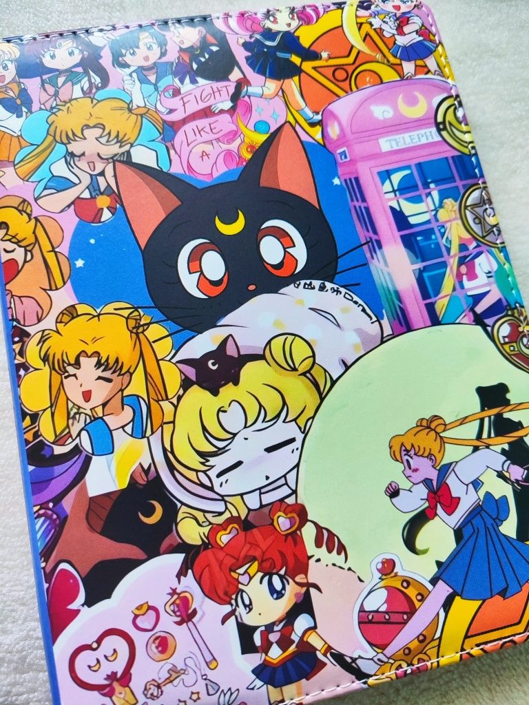 Sailor Moon - zeszyt/ notatnik. Skórzana okładka.