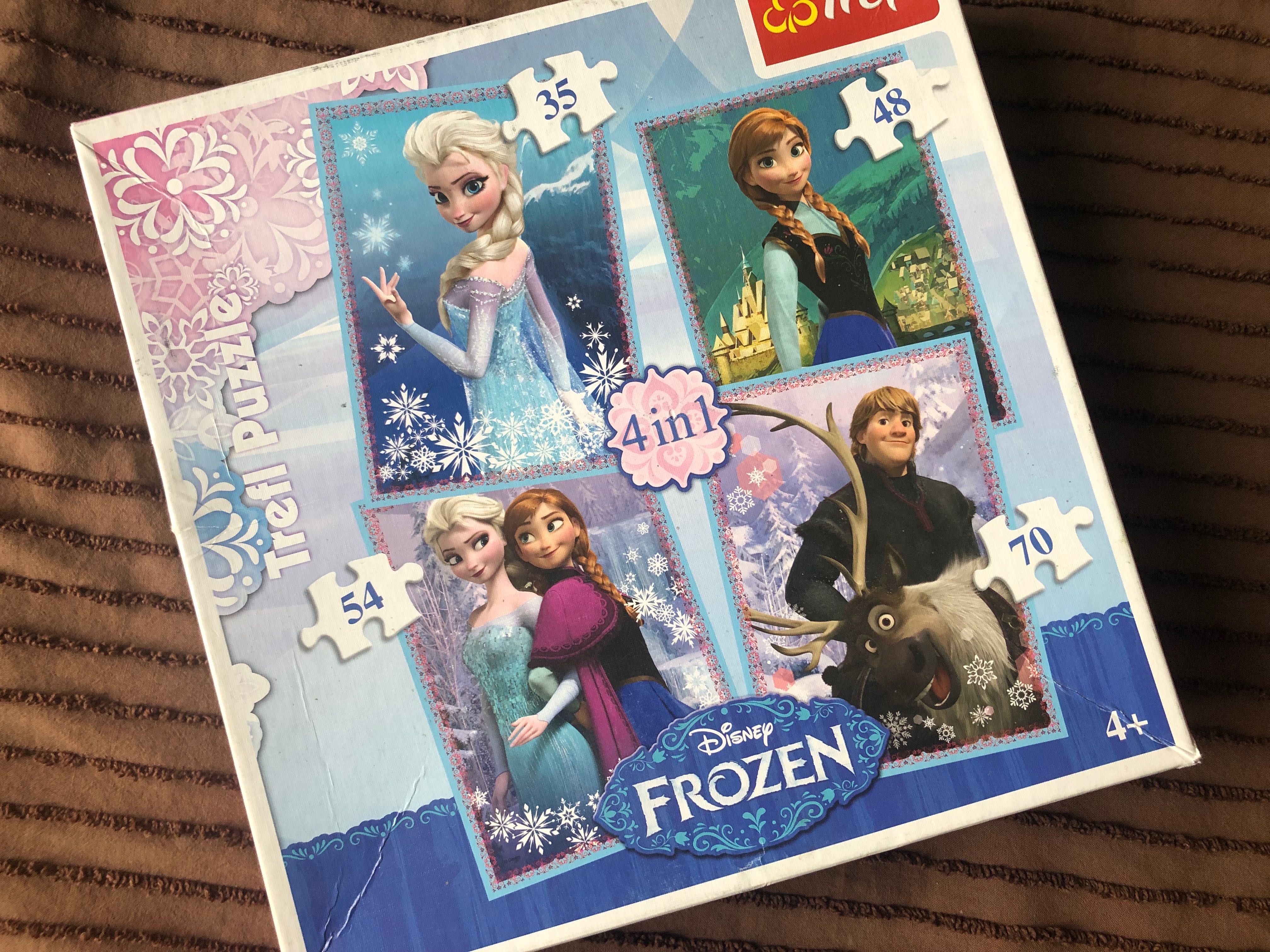 2 x BARBIE + 4 układanki FROZEN
