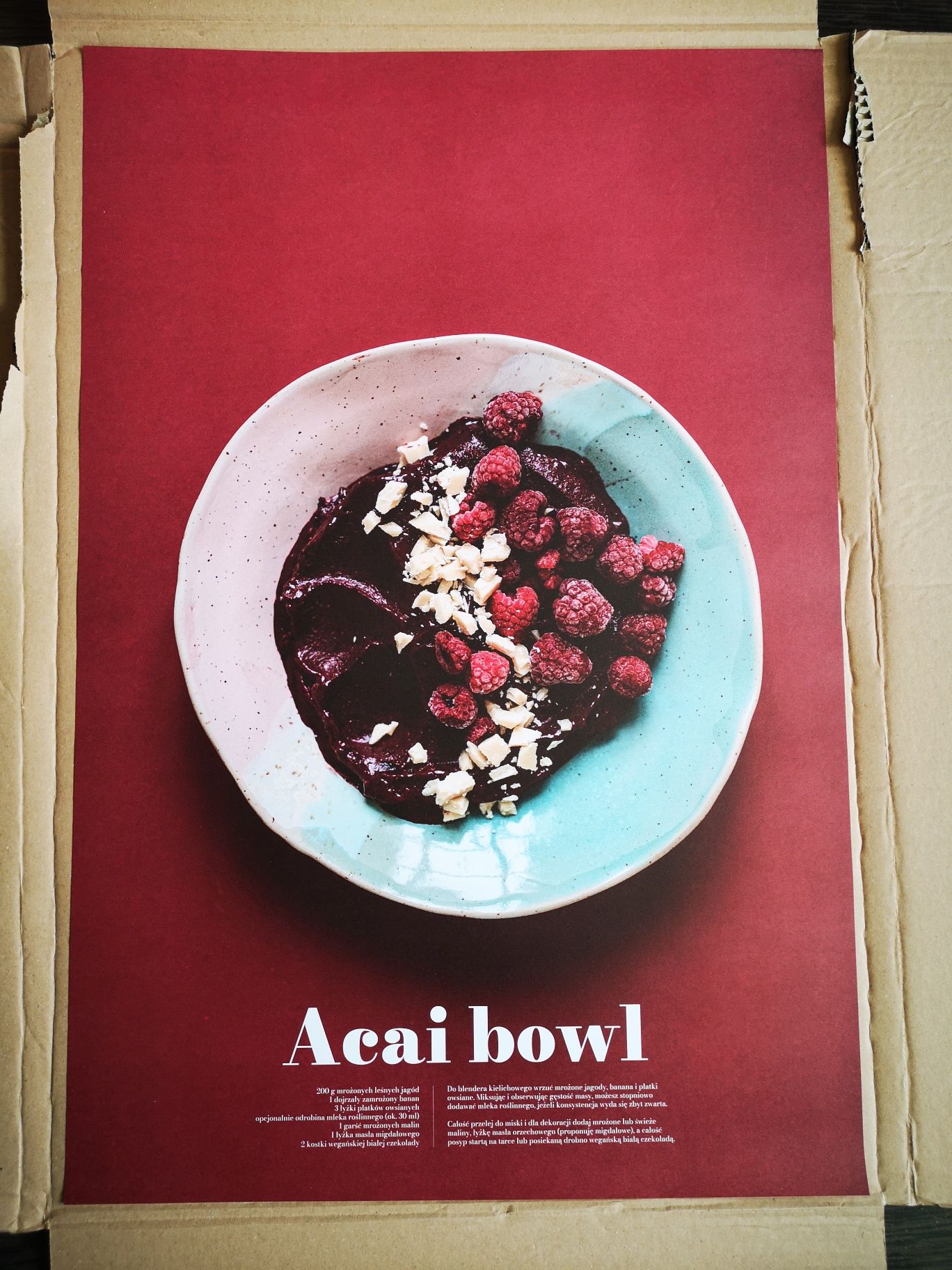 Plakat The bowl book. Acai bowl.