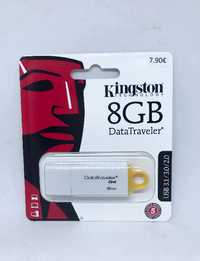 Pen USB Kingston 8GB - DataTraveler G4 USB 3.0 - Novo / Selado