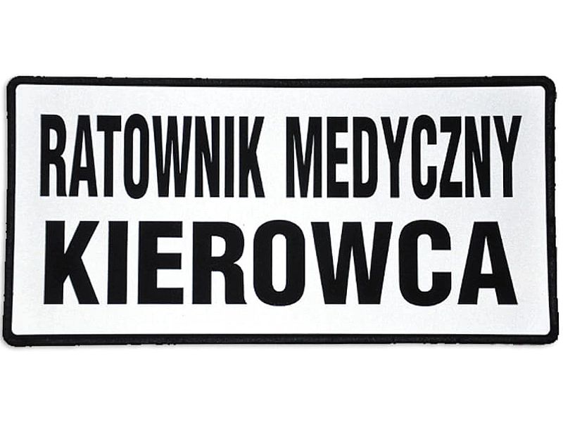Emblemat funkcyjny odblaskowy na rzepie 31 x 15 cm NOWY