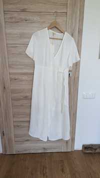 Sukienka kremowa biel L/ XL letnia