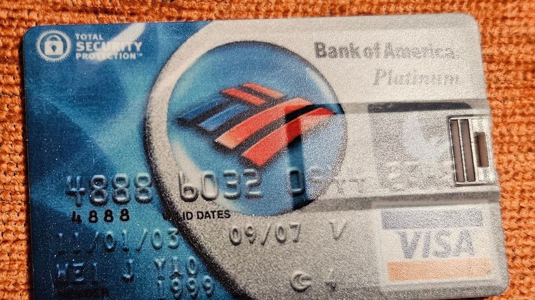 Bank of America Platinum - karta - pendrive