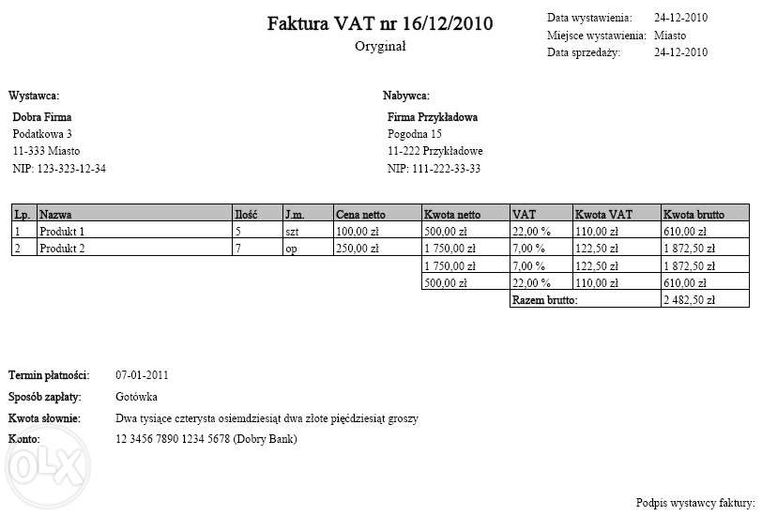 Program do fakturowania, wystawiania faktur FV-Ando -prosty w obsłudze