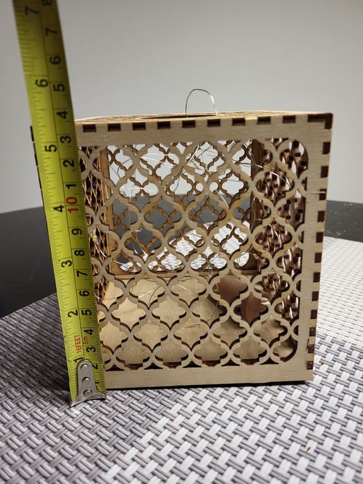 Drewniana lampka Led