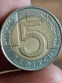 Sprzedam monete 5 zloty 2008 rok