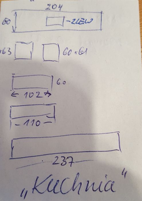 Blaty kuchenne, zlewozmywak.