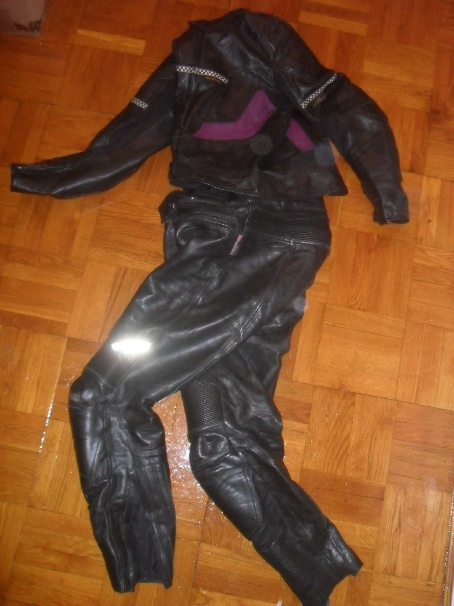 Мотокостюм кожаный REVENGER + POLO( Германия ) , размер M-L( 50-52 )