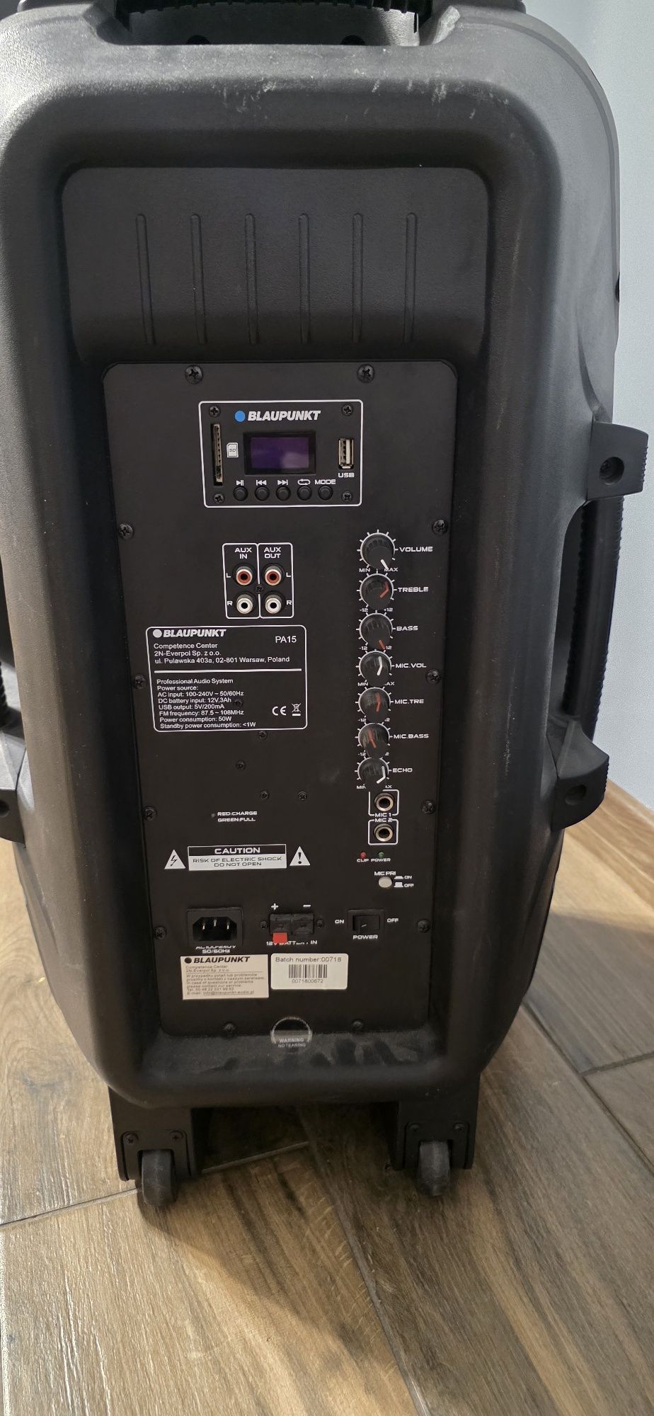 Głośnik Blaupunkt 700wat z mikrofonem