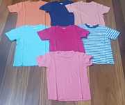 Conjunto de 7 t-shirts para criança - 5/6 anos