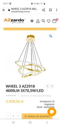 Lampa wisząca Azzardo wheel 3 AZ2918