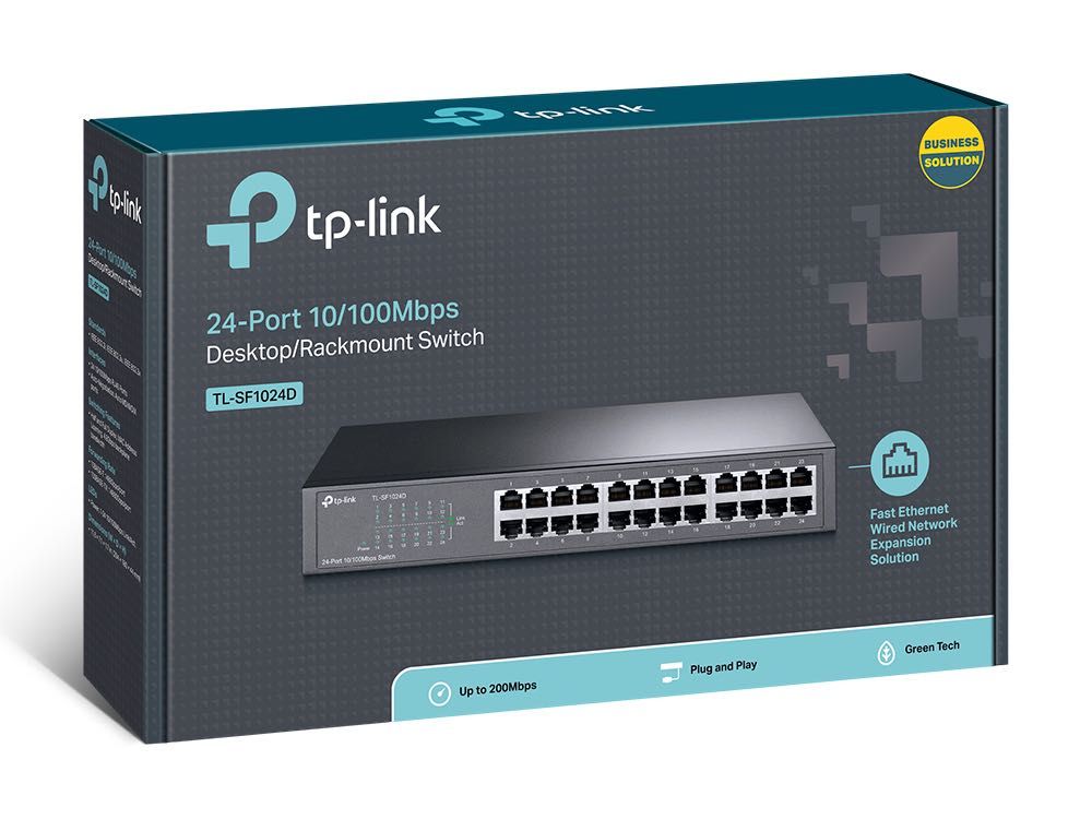 TP-LINK TL-SF1024D Коммутатор с 24 портами 10/100 Мбит