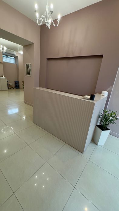 Recepcja do salonu beauty- Kaszmir i szkło