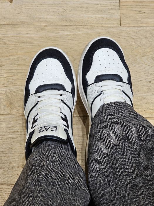 ‼️Шкіряні кросівки кеди Armani EA7