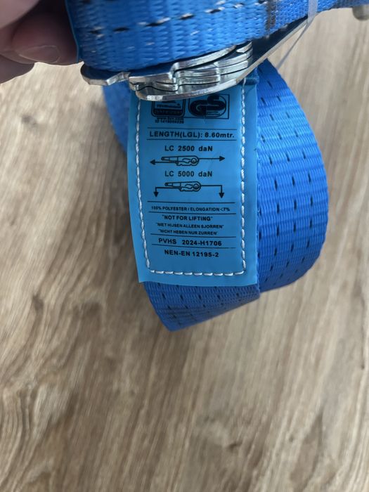 Pasy transportowe 9 metrów + Klamrą (nowe)