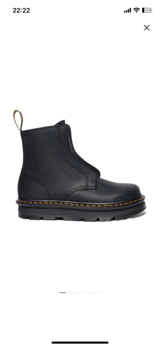 Оригінальні чоботи dr. martens zebzag laceless в 42 розмірі