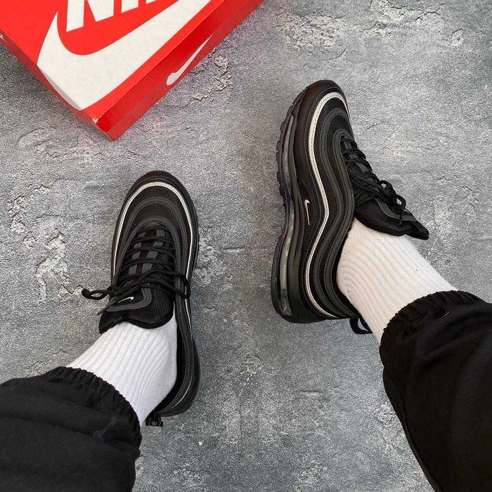 !SALE! Nike Air Max 97 Black/Grey 40 41 42 43 44 45 найк аир макс