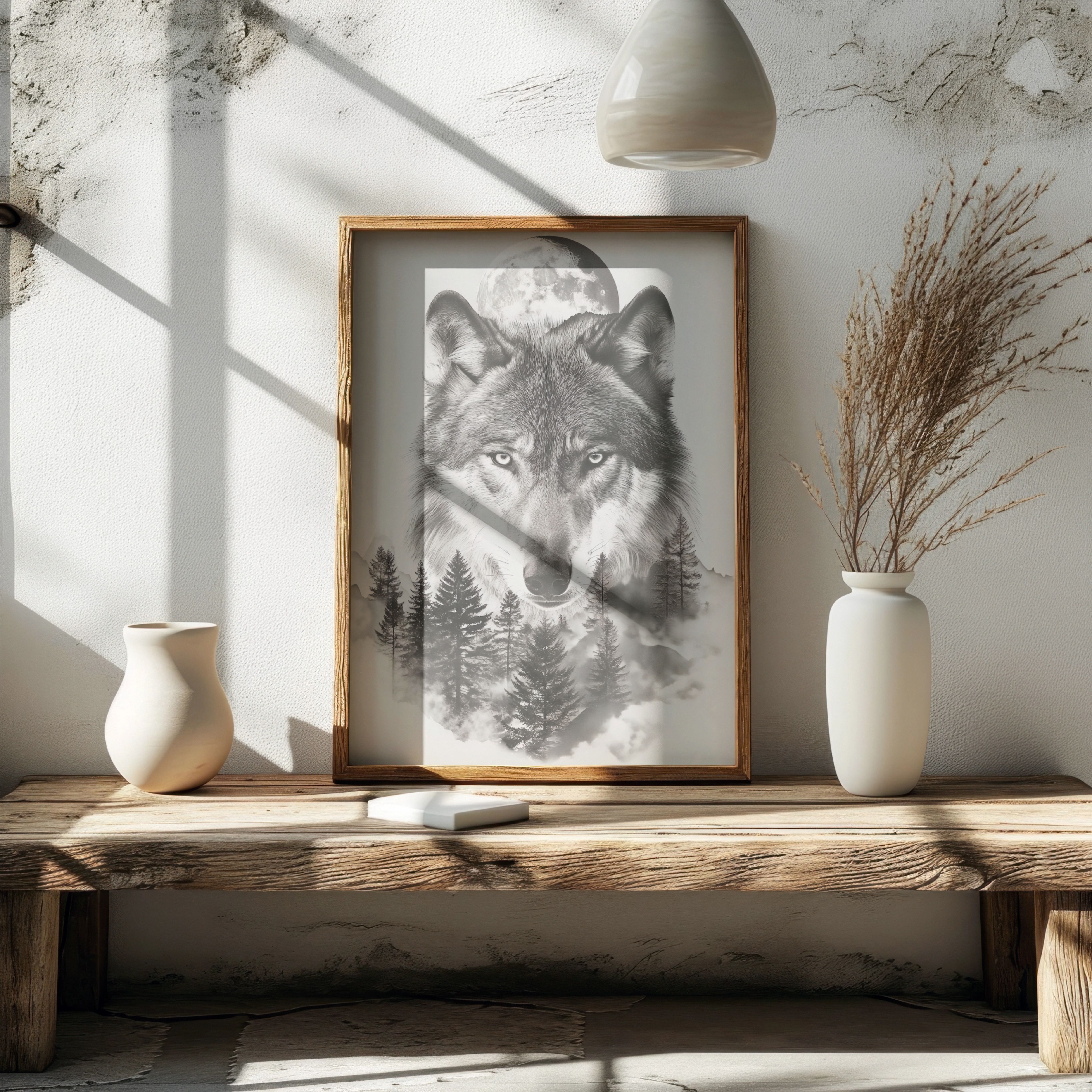 Plakat 50x70 cm Wilk | Wydruk na Ścianę | Plakaty do Salonu Sypialni