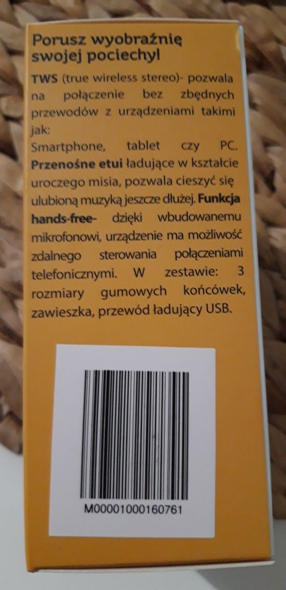 Słuchawki bezprzewodowe Smarty Kid Miś mPTech