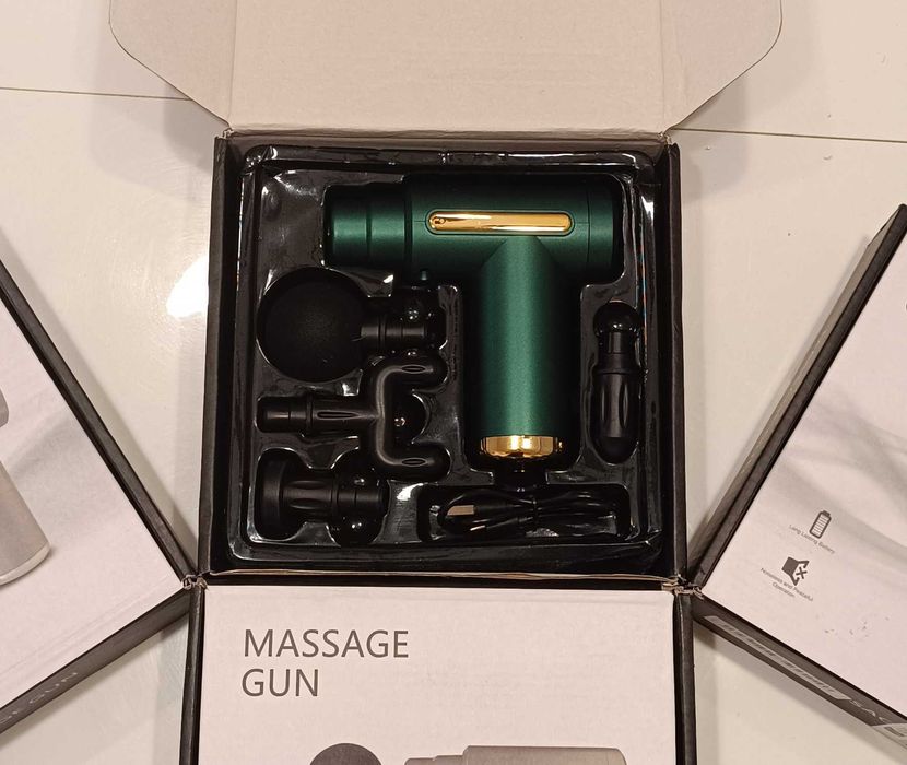 Masażer Wielofunkcyjny 6-biegowy, 4 końcówki – regeneracja i komfort!