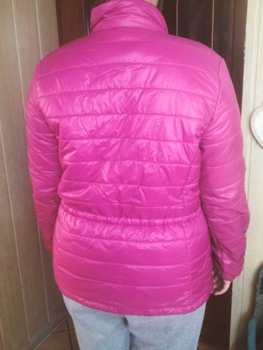 Kurtka jesienna rózowa pikowana