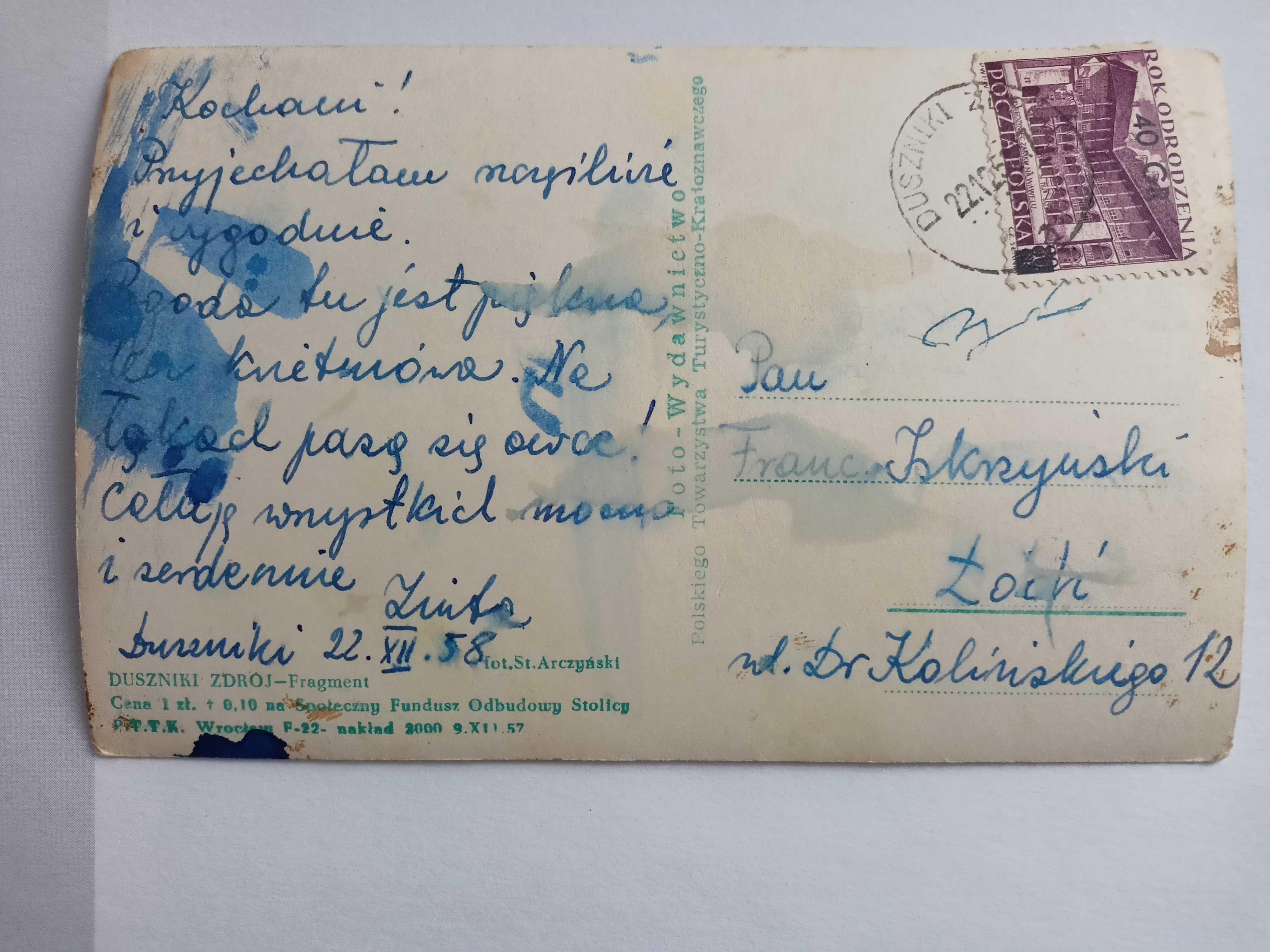 Stare pocztówki - Lądek Zdrój, Duszniki - 2 sztuki