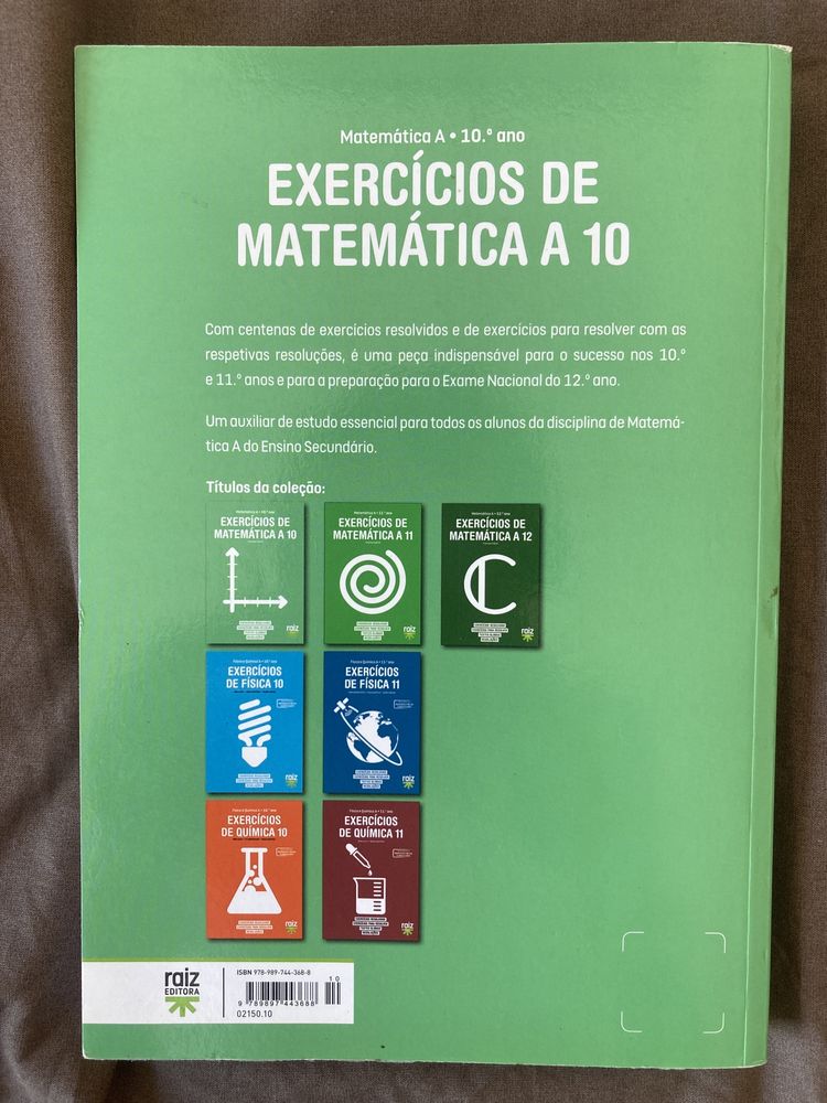 Livro de exercícios de Matemática