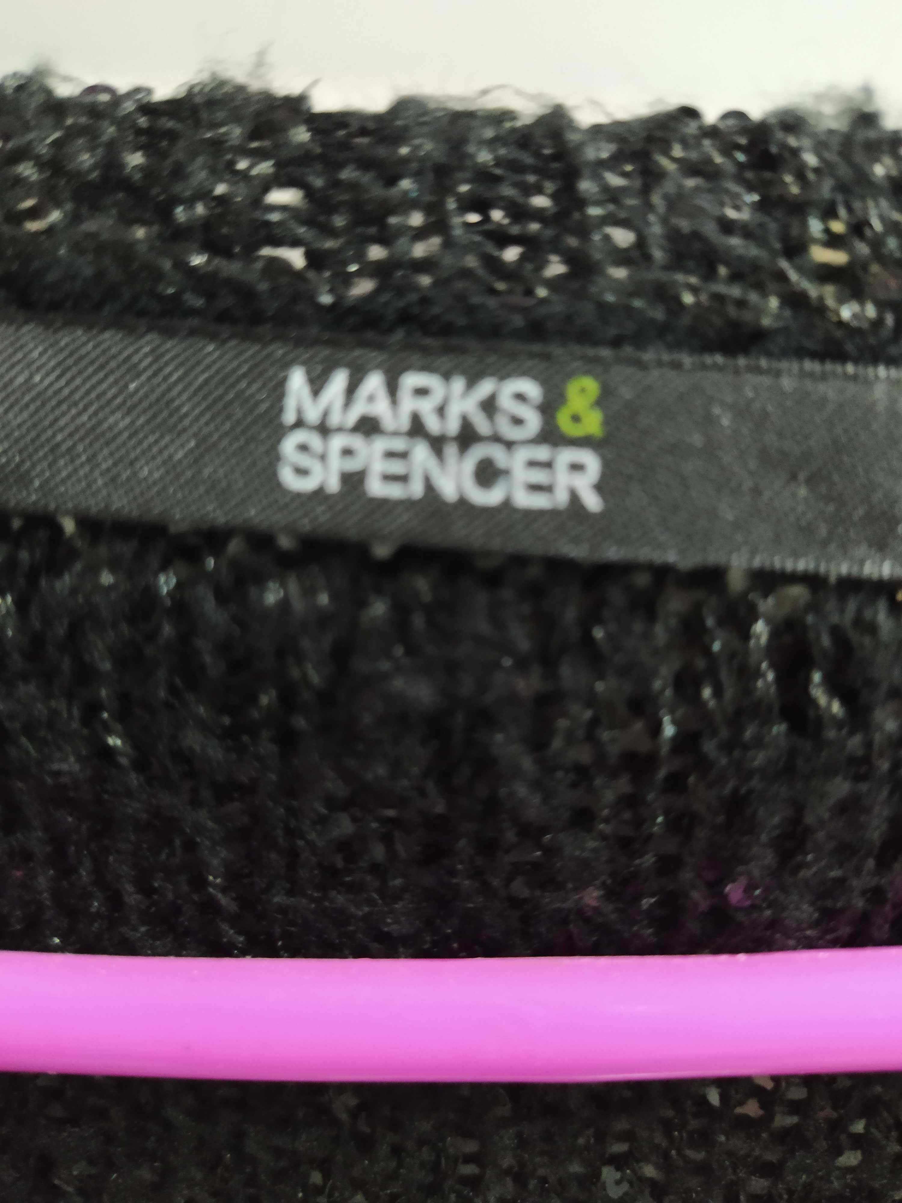 Sweterek - wdzianko czarne  "S" Marks & Spencer