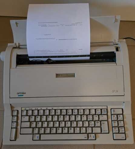 Maszyna do pisania Optima SP 24 -VINTAGE- sprawna, stan kolekcjonerski