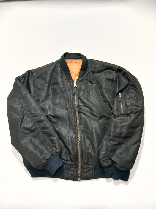 Куртка-бомбер MA-1 в стиле 90-х, мужская, размер XL двусторонняя