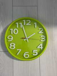 Zegar ścienny zielony