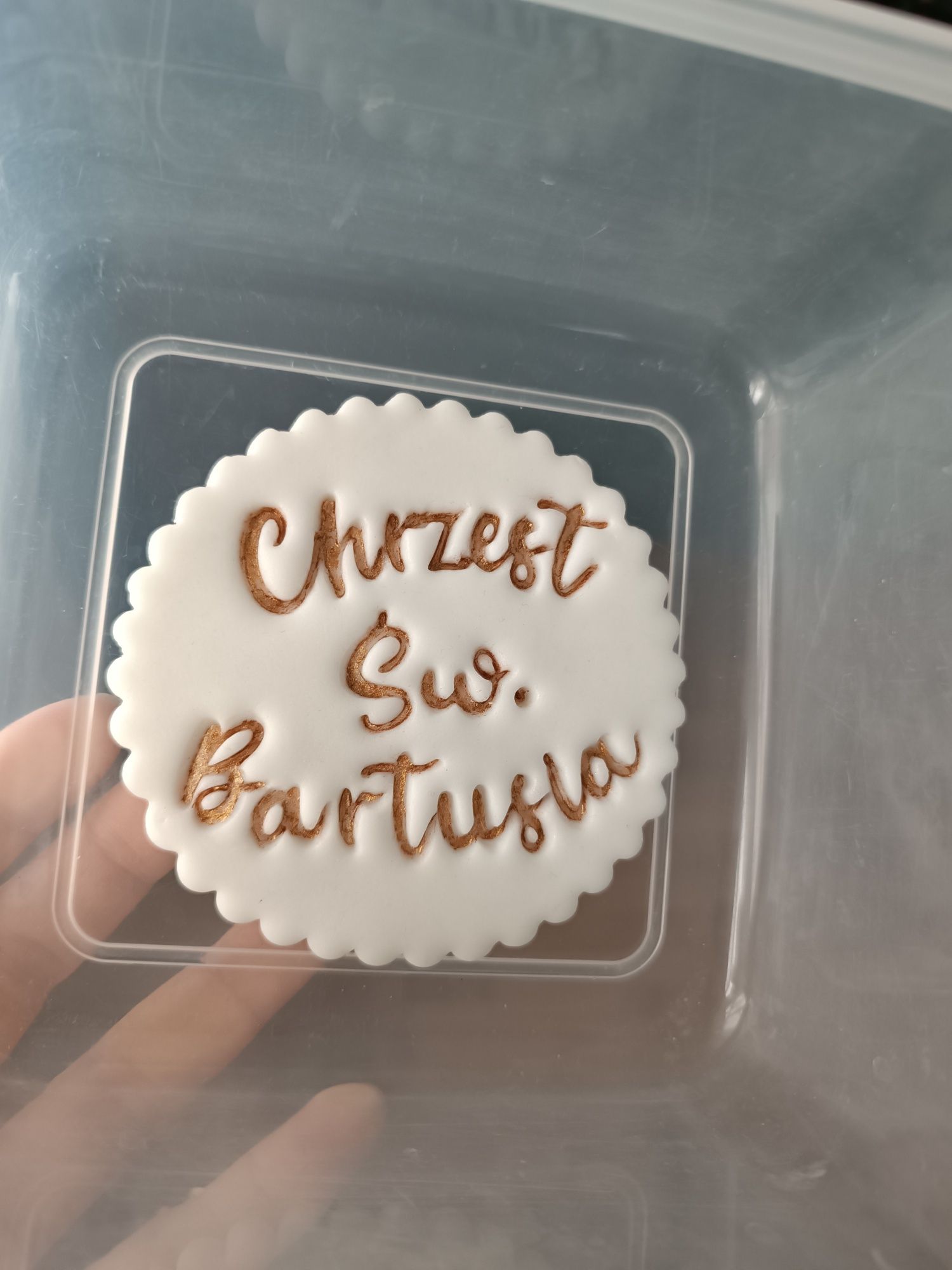 Napis na tort topper