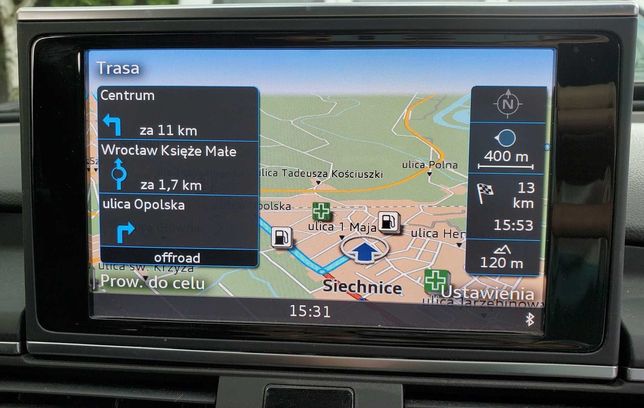 Audi MMI 3G MIB2 RMC Najnowsza Mapa Europy 2022 Nawigacja Polskie Menu