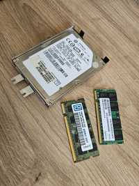Dysk Hitachi 200GB i dwie kości 2 x 2GB RAM